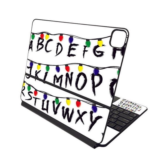 MightySkins APIPSK1221-Stranger Alphabet Skin Compatible with Apple Magic Keyboard for iPad Pro 12.9 in. 5th Generation - Stranger Alphabet