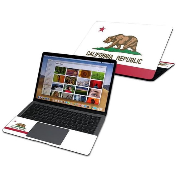 MightySkins APMAAI1318-California Flag Skin Decal Wrap for Apple MacBook Air 13 in. 2020-2018 Sticker - California Flag