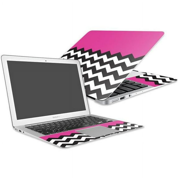 MightySkins APMAAIR132-Hot Pink Chevron Skin Decal Wrap for Apple MacBook Air 13 in. 2017 Sticker - Hot Pink Chevron