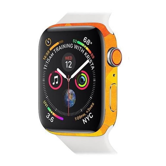 MightySkins APW440-Orange Texture Skin for Apple Watch Series 4 40 mm - Orange Texture