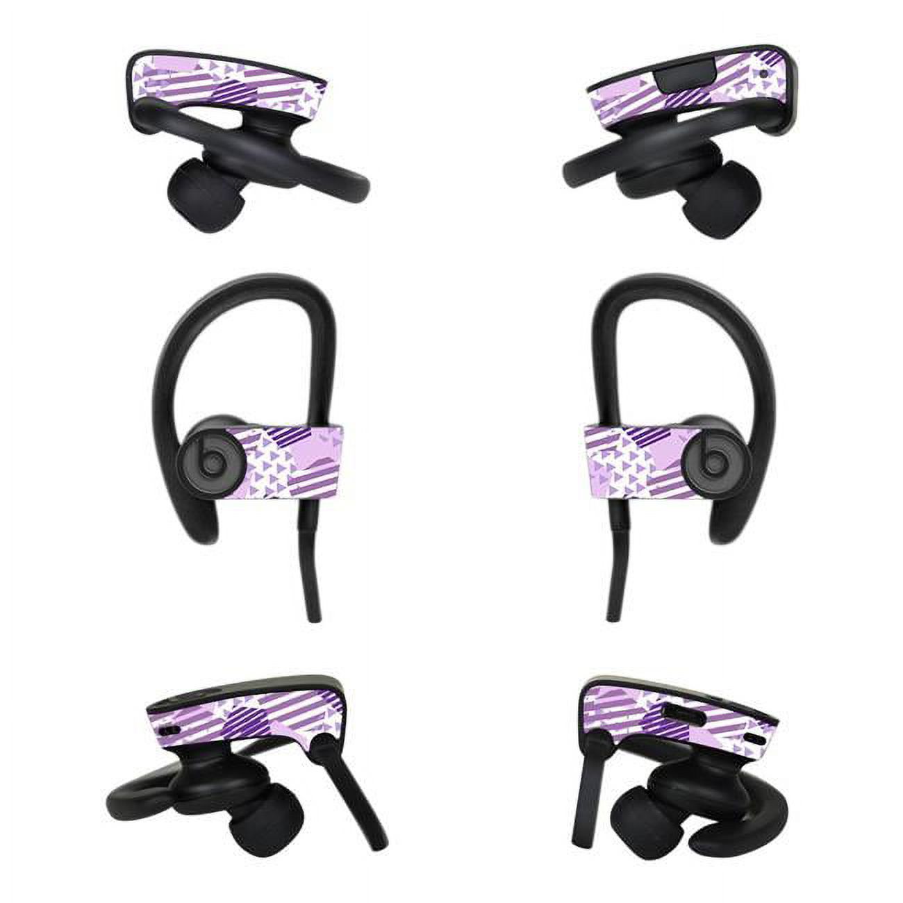 MightySkins BEPOB3-Purple Pentagon Skin for DR Dre Powerbeats3 Wireless In-Ear Headphones - Purple Pentagon - image 1 of 4