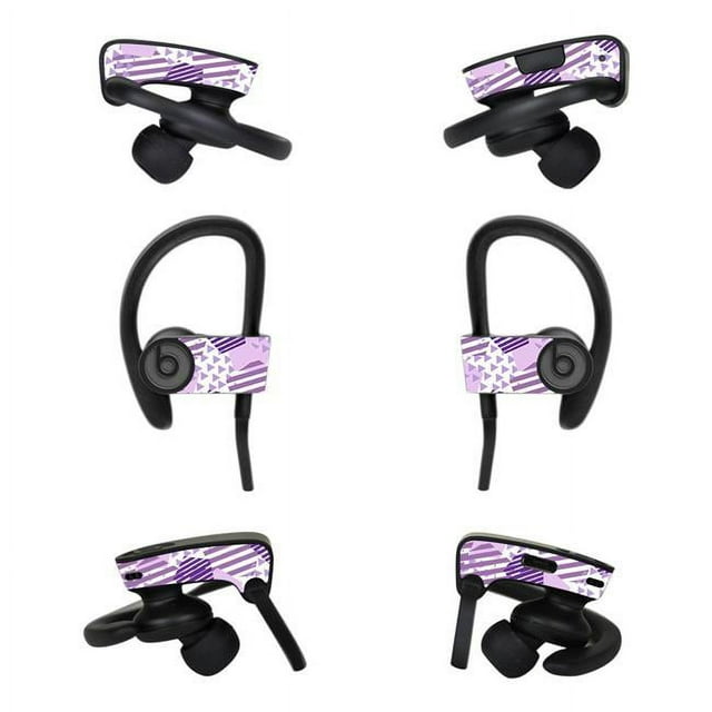 MightySkins BEPOB3-Purple Pentagon Skin for DR Dre Powerbeats3 Wireless In-Ear Headphones - Purple Pentagon