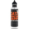 thumbnail image 1 of MightySkins BOKE12ST-Cats Make Me Happy Skin for 12 oz Standard Keeper Bottle - Cats Make Me Happy, 1 of 4
