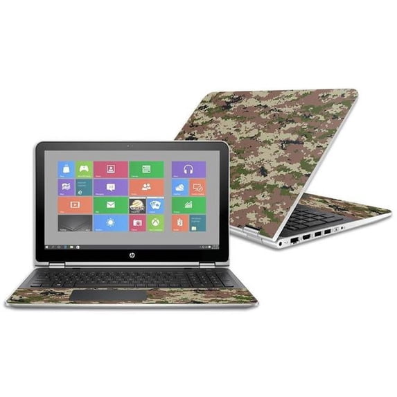 MightySkins CF-HPPX360152-Urban Camo Carbon Fiber Skin Decal Wrap for HP Pavilion X360 15.6 in. 2016 - Urban Camo