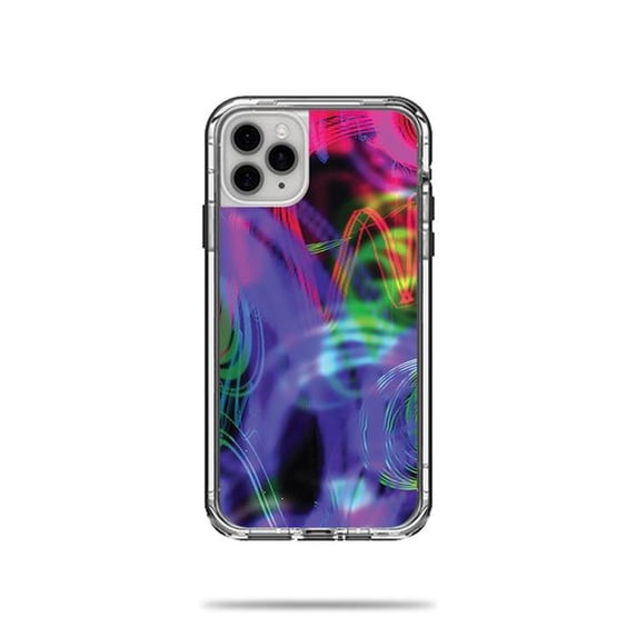 MightySkins CF-LIFNIPH11PRM-Neon Splatter Carbon Fiber Skin Decal Wrap for LifeProof Next Case iPhone 11 Pro Max Sticker - Neon Splatter