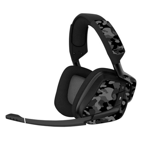 MightySkins CORVO-Black Camo Skin for Corsair Void Pro Gaming Headset - Black Camo