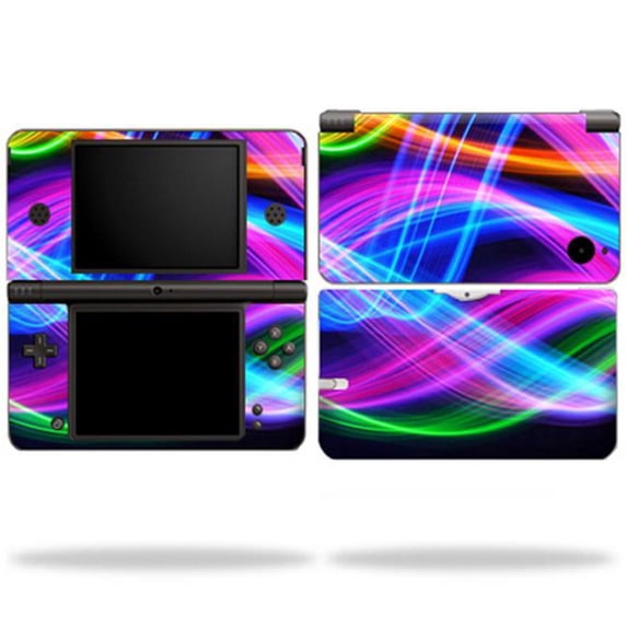 MightySkins DSIXL-Light Waves Skin Compatible with Nintendo DSi XL Wrap Sticker - Light waves