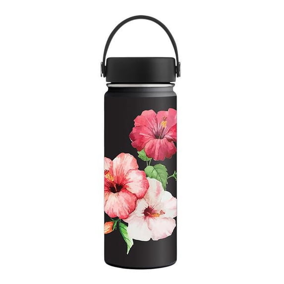 MightySkins HFWI18-Hibiscus Skin for 18 oz Wide Mouth Hydro Flask, Hibiscus