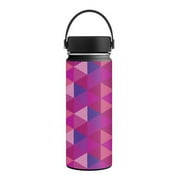 MightySkins HFWI18-Pink Kaleidoscope Skin for Hydro Flask 18 oz Wide Mouth - Pink Kaleidoscope