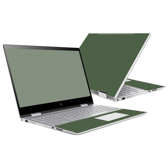 MightySkins HPENVY1517-Solid Olive Skin for HP Envy x360 15 in. 2017 - Solid Olive