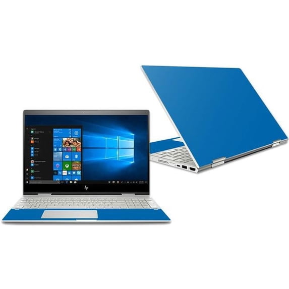 MightySkins HPENX31518-Solid Blue Skin for 15 in. 2018 HP Envy X360, Solid Blue