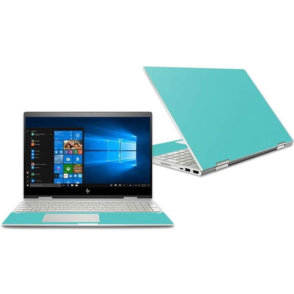MightySkins HPENX31518-Solid Turquoise Skin for 15 in. 2018 HP Envy X360, Solid Turquoise