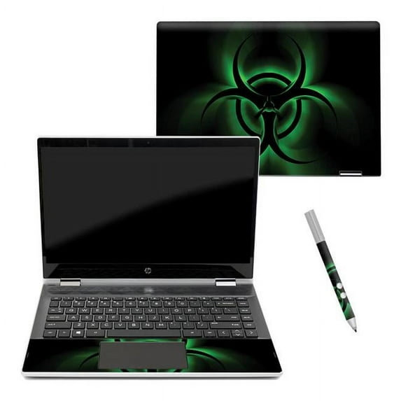 MightySkins HPPX360144-Bio Glare Skin Decal Wrap for HP Pavilion X360 14 in. 2018 Sticker - Bio Glare
