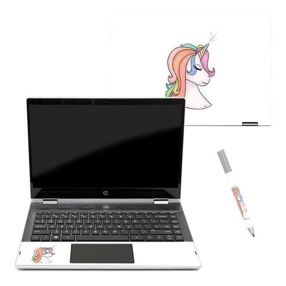 MightySkins HPPX360144-Unicorn Magic Skin Decal Wrap for Pavilion X360 14 in. 2018 Sticker - Unicorn Magic