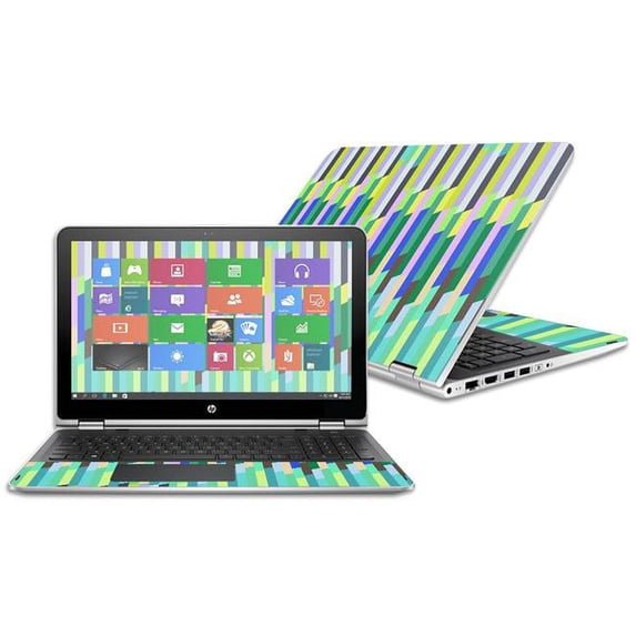 MightySkins HPPX360152-Fruit Stripes Skin Decal Wrap for 15.6 in. 2016 HP Pavilion x360 - Fruit Stripes