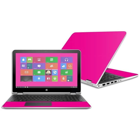 MightySkins HPPX360152-Solid Hot Pink 15.6 in. Skin Decal Wrap for HP Pavilion x360 2016 - Solid Hot Pink