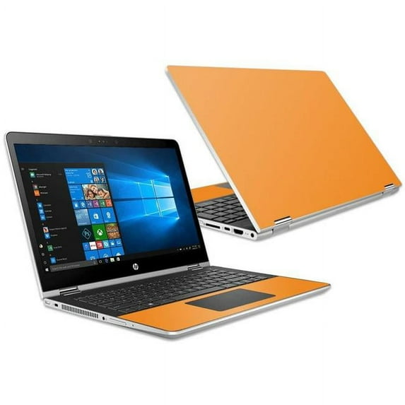 MightySkins HPPX360154-Solid Orange Skin Decal Wrap for HP Pavilion X360 15.6 in. 2018 Sticker - Solid Orange