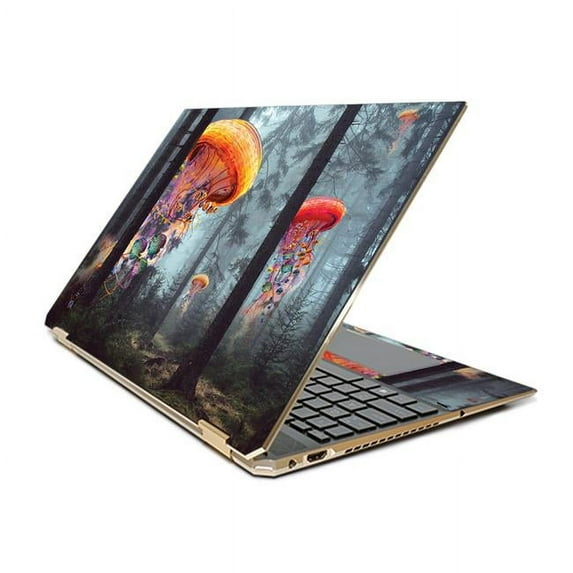 MightySkins HPS3601519-Electric Jellyfish Skin for HP Spectre x360 15.6 in. Gem-Cut 2019 - Electric Jellyfish