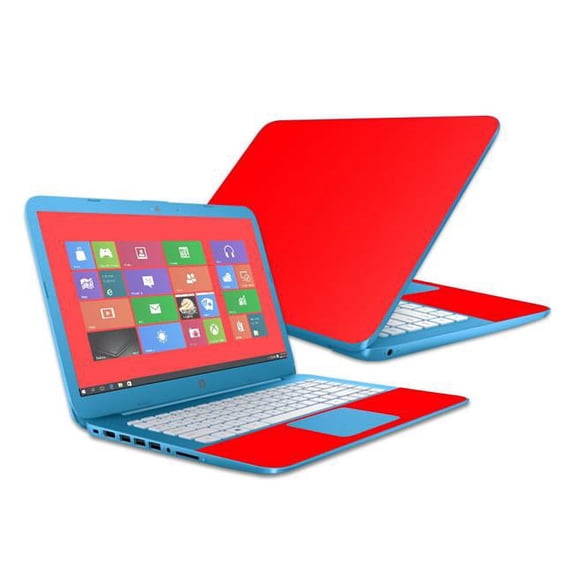 MightySkins HPSTRM142-Solid Red 14 in. Skin Decal Wrap for HP Stream 2016 Cover Sticker Skins - Solid Red