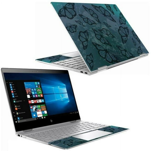MightySkins HPSX3601318-Dark Butterfly Skin Decal Wrap for HP Spectre X360 13 in. 2018 Sticker - Dark Butterfly