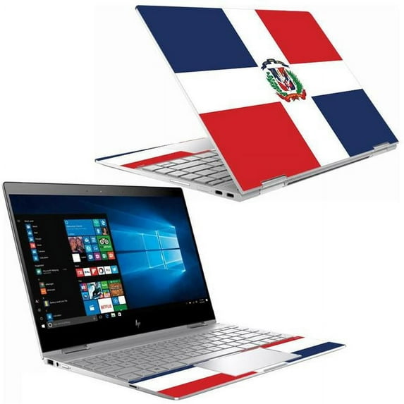 MightySkins HPSX3601318-Dominican Flag Skin Decal Wrap for HP Spectre X360 13 in. 2018 Sticker - Dominican Flag