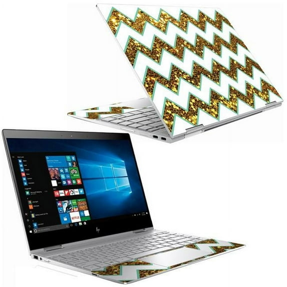 MightySkins HPSX3601318-Glitzy Chevron Skin for HP Spectre X360 13 in. 2018 - Glitzy Chevron