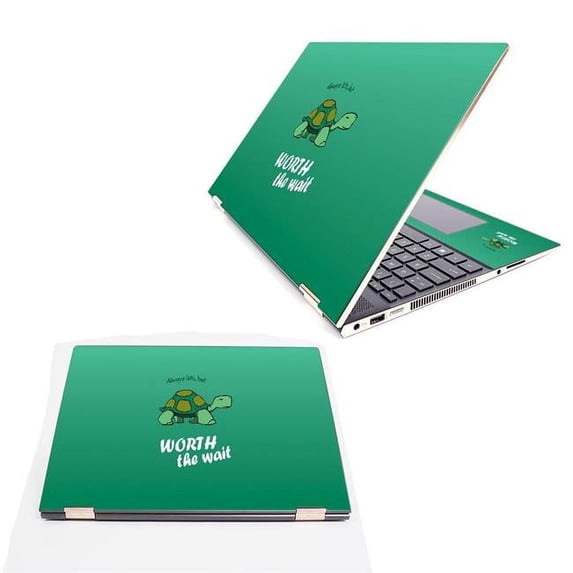 MightySkins HPSX3601518-Late Turtle Skin Decal Wrap for HP Spectre X360 15.6 in. 2018 Sticker - Late Turtle