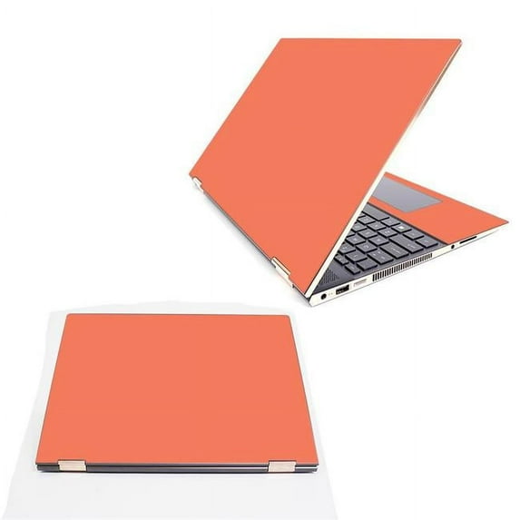 MightySkins HPSX3601518-Solid Salmon Skin Decal Wrap for HP Spectre X360 15.6 in. 2018 Sticker - Solid Salmon