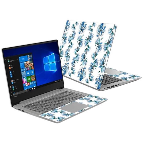 MightySkins LENI330S14-Blue Vines Skin Decal Wrap for Lenovo Ideapad 330S 14 in. 2018 Sticker - Blue Vines