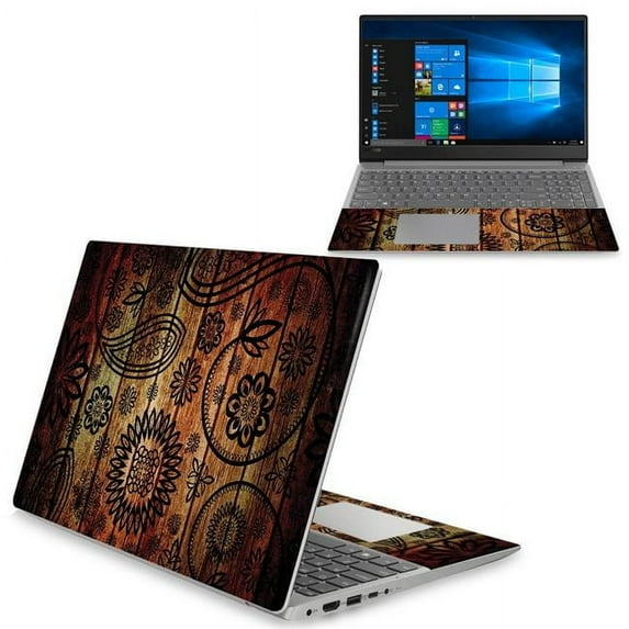 MightySkins LENI330S15-Wooden Floral Skin for Lenovo Ideapad 330s 15 in. 2018 - Wooden Floral