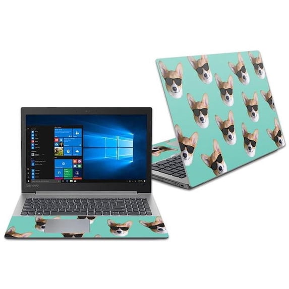 MightySkins LENID33015-Cool Corgi Skin Decal Wrap for Lenovo Ideapad 330 15 in. 2018 Sticker - Cool Corgi