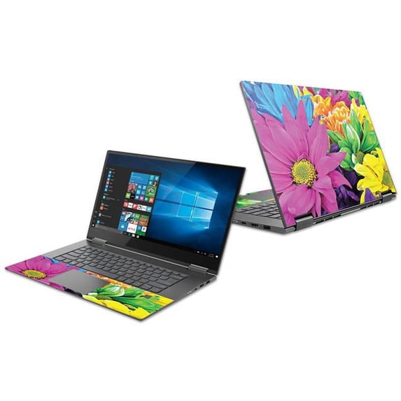 MightySkins LENY73013-Colorful Flowers Skin for 13 in. 2018 Lenovo Yoga 730, Colorful Flowers