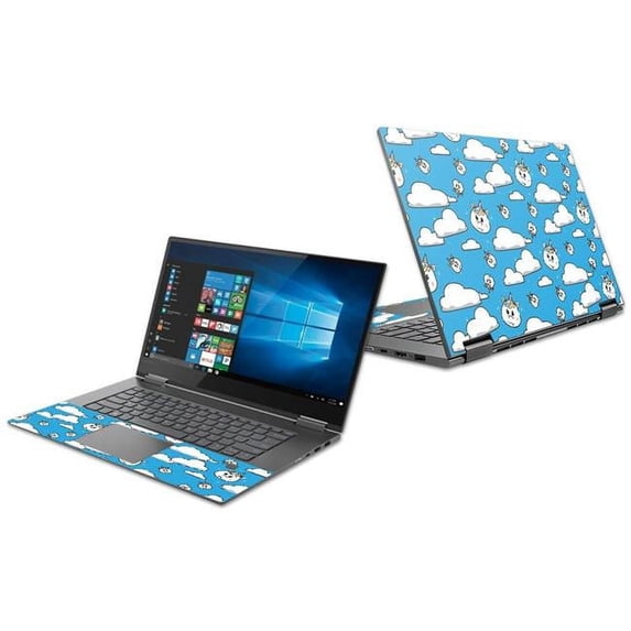 MightySkins LENY73015-Unicorn Clouds Skin Decal Wrap for Lenovo Yoga 730 15 in. 2018 Sticker - Unicorn Clouds