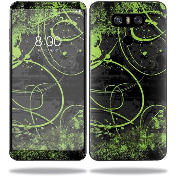 MightySkins LGG6-Green Distortion Skin for LG G6 Sticker Wrap Cover Sticker - Green Distortion