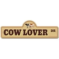 thumbnail image 1 of Cow Lover Street Sign | Indoor/Outdoor | Funny Home Decor for Garages, Living Rooms, Bedroom, Offices | SignMission personalized gift, 1 of 5