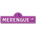 thumbnail image 1 of Merengue Street Sign | Indoor/Outdoor | Funny Home Decor for Garages, Living Rooms, Bedroom, Offices | SignMission personalized gift, 1 of 5