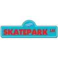 thumbnail image 1 of Skatepark Street Sign | Indoor/Outdoor | Funny Home Decor for Garages, Living Rooms, Bedroom, Offices | SignMission personalized gift, 1 of 5