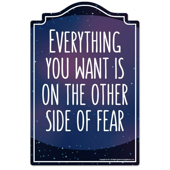 Everything You Want Novelty Sign | Indoor/Outdoor | Funny Home Décor for Garages, Living Rooms, Bedroom, Offices | SignMission personalized gift Wall Plaque Decoration