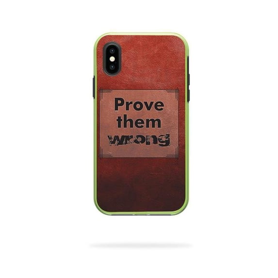 MightySkins LIFSLIPX-prove them wrong Skin Decal Wrap for LifeProof SLAM iPhone X or XS Case - Prove Them Wrong