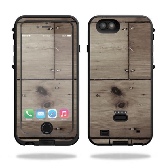 MightySkins LIPOWIP6PL-Wooden Skin for Lifeproof Fre Power iPhone 6 Plus Case Case Wrap Cover Sticker - Wooden