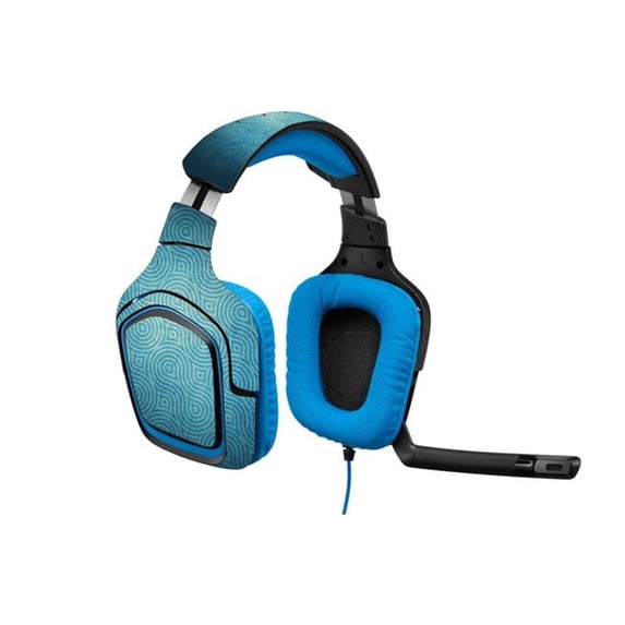 MightySkins LOGG430-Blue Swirls Skin for Logitech G430 Gaming Headset - Blue Swirls