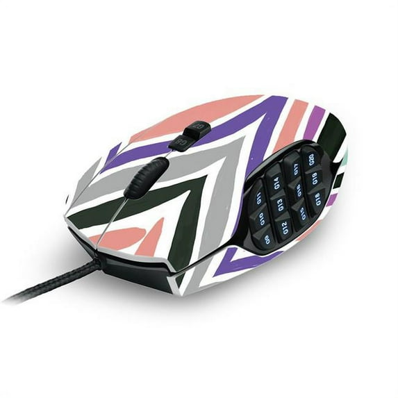 MightySkins LOGG600-Colorful Chevron Skin for Logitech G600 MMO Gaming Mouse - Colorful Chevron