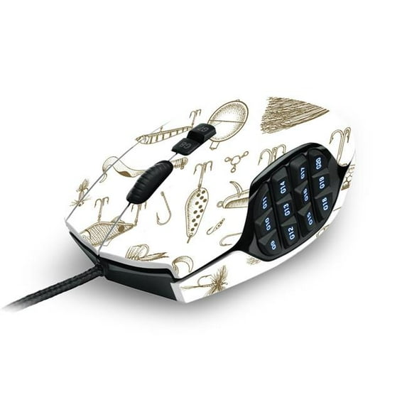 MightySkins LOGG600-Retro Lures Skin for Logitech G600 MMO Gaming Mouse - Retro Lures