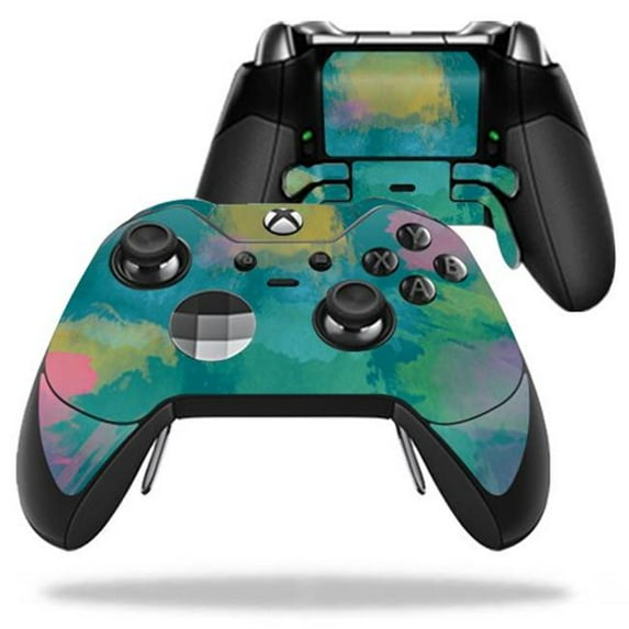 MightySkins MIELITECO-Watercolor Blue Skin Decal Wrap for Microsoft Xbox One Elite Controller - Watercolor Blue