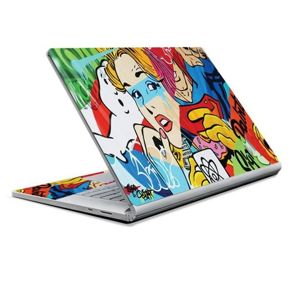 MightySkins MISURFB17-Cartoon Mania Skin Decal Wrap for Microsoft Surface Book 2 13 in. 2017 - Cartoon Mania