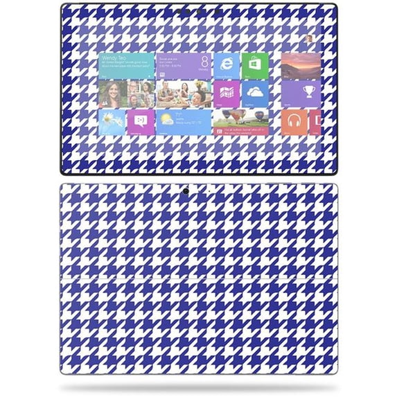 MightySkins MISURPRO1-Blue Houndstooth Skin for Microsoft Surface Pro - Blue Houndstooth