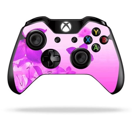 MightySkins MIXBONCO-Pink Flowers Skin Decal Wrap for Microsoft Xbox One & One S Controller Sticker - Pink Flowers