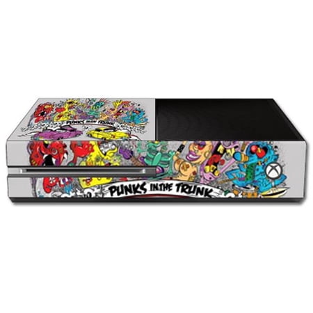 MightySkins MIXBONE-Punks in the Trunk Skin Decal Wrap for Microsoft Xbox One Console - Punks in the Trunk