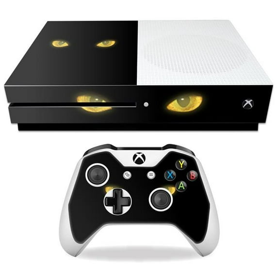 MightySkins MIXBONES-Cat Eyes Skin Decal Wrap for Microsoft Xbox One S - Cat Eyes