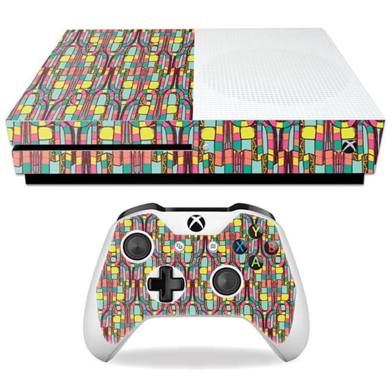 MightySkins MIXBONES-Color Bridge Skin Decal Wrap for Microsoft Xbox One S - Color Bridge
